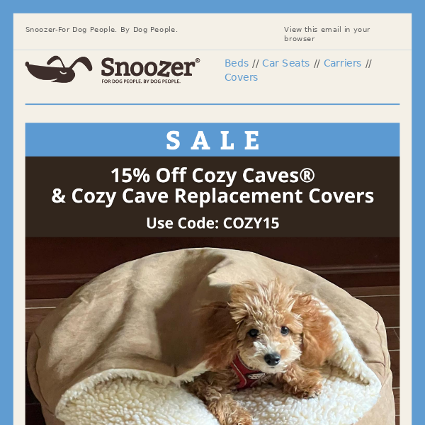 Cozy cave replacement top cover