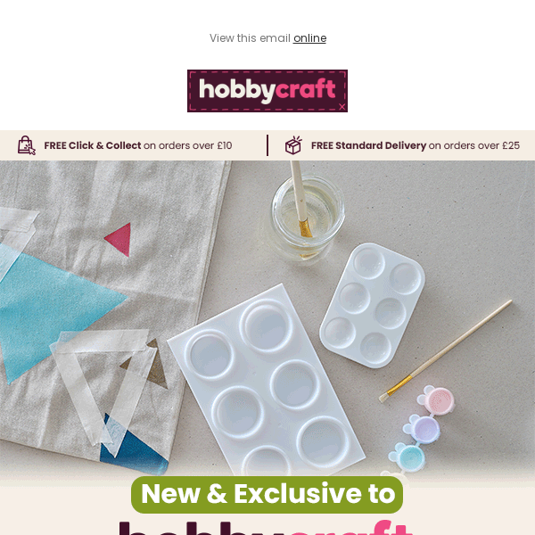 NEW Hobbycraft fabric paints and dyes... - Hobby Craft