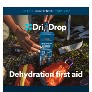 First aid for dehydration 💧