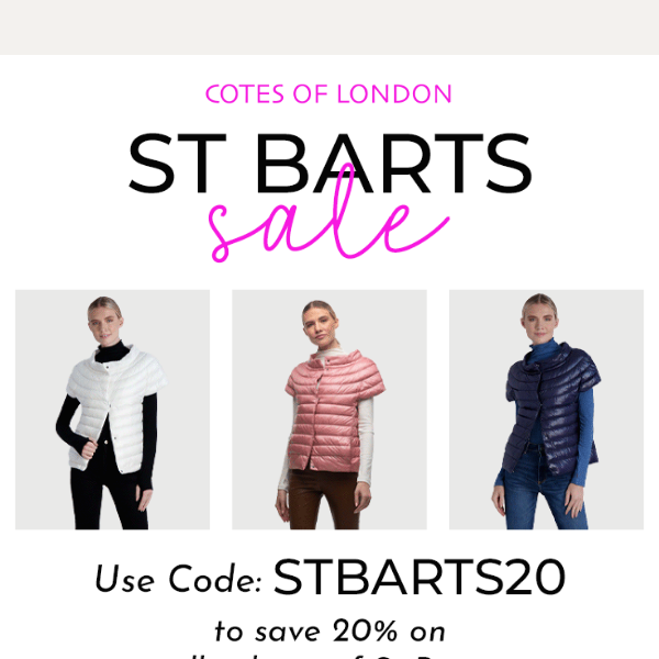 20% off St Barts!