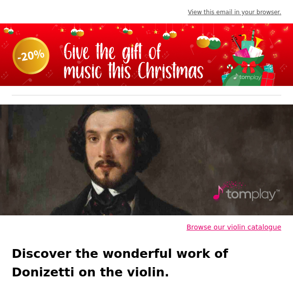 🎻 New sheet music: Discover the wonderful work of Donizetti!