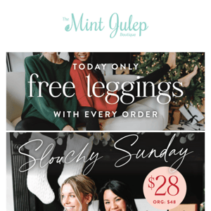 One Day Only: Free Leggings With Every Order ❣️