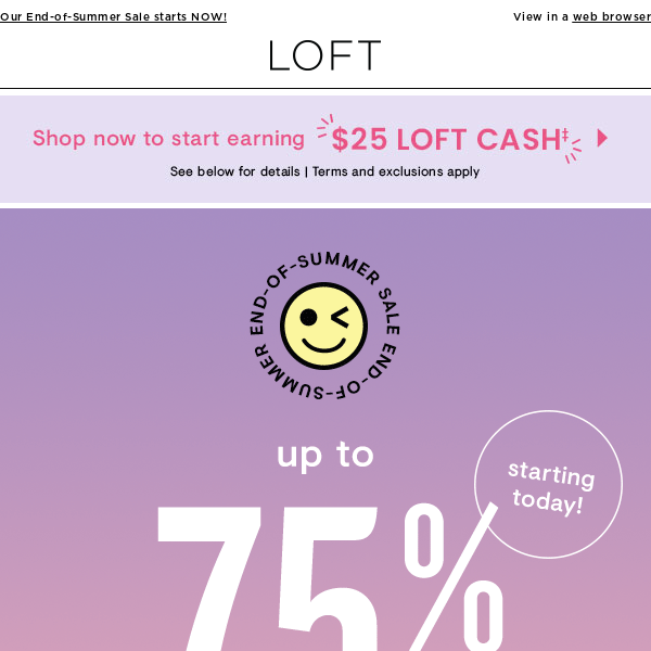 Up to 75% OFF?!!! 🎉