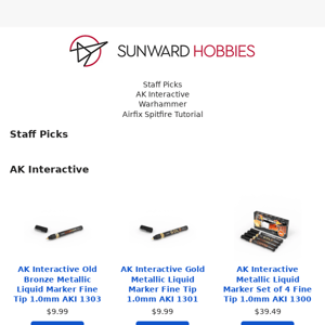 Sunward Hobbies AK Interactive Warhammer Airfix Spitfire Tutorial