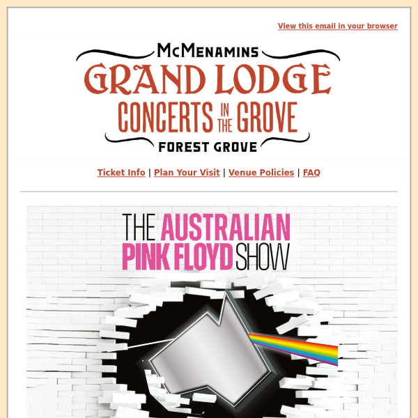 NEW show: Australian Pink Floyd!