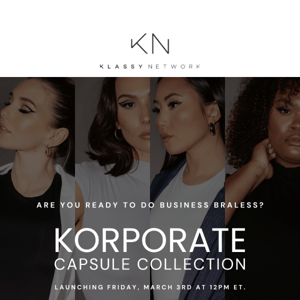 Introducing: The Korporate Capsule Collection 🖤