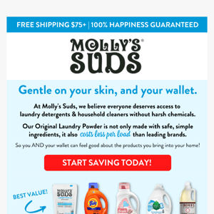 Molly's Suds, Original Laundry Powder, Lotus and Peony