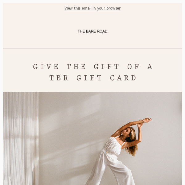 Give the Gift of a TBR Gift Card! 💌