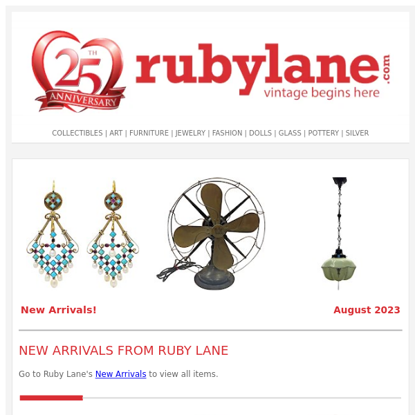 Hot New Arrivals! - Ruby Lane