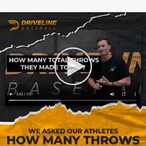 How many throws did you make today?