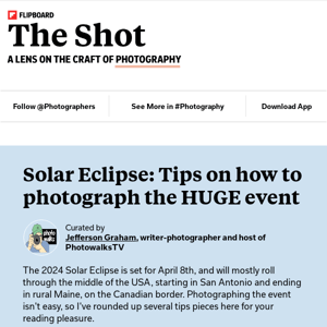 Solar eclipse 2024: the definitive photography guide