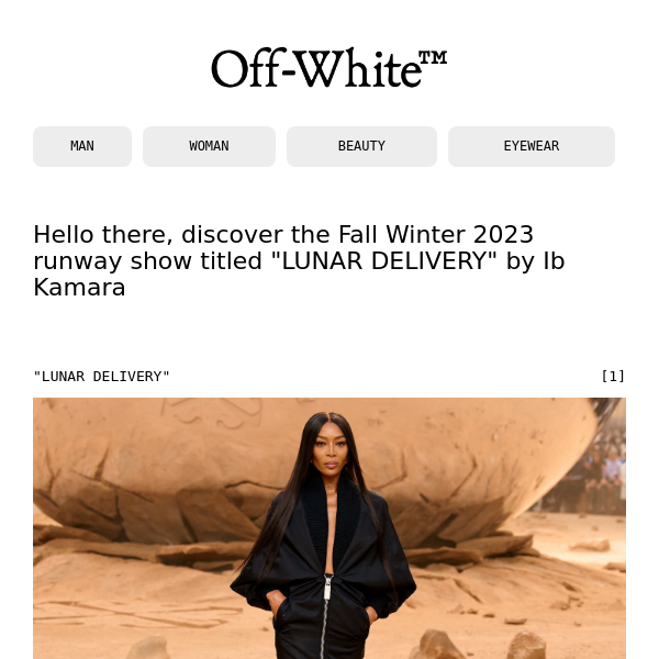 Lunar Delivery. In Paris, Ibrahim Kamara's latest Off-White collection. -  Pluriverse
