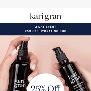 25% Off Hydration Duo | 2 Days Only