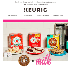 Big News! The Original Donut Shop® Coffee has teamed up with Milk Bar™