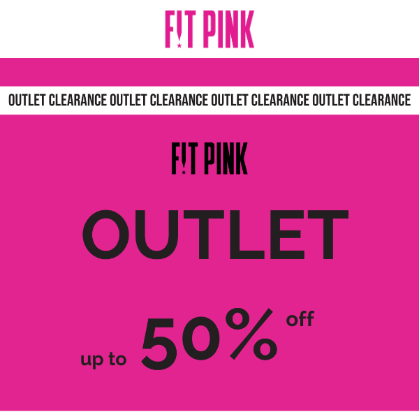 🤩 Get your favourite FitPink products at outlet prices 💸