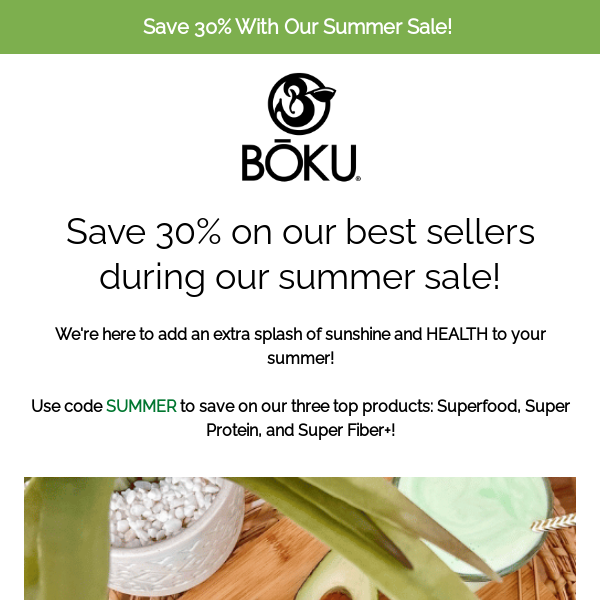 Our summer sale is here, enjoy 30% off for a limited time