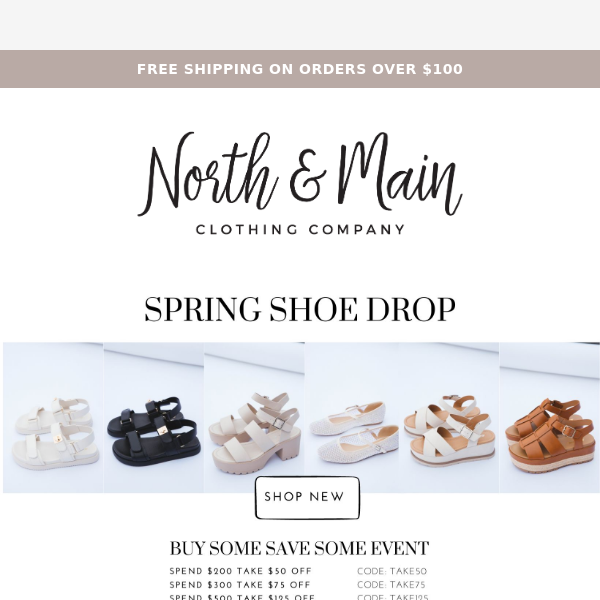 New spring shoes & more! 🛒