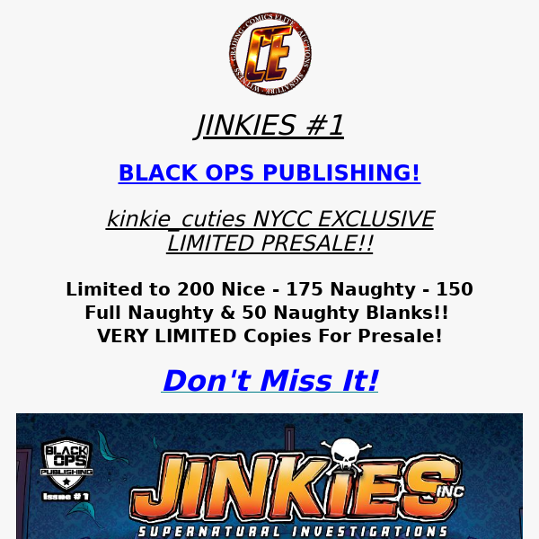 😍NYCC JINKIES #1 EXCLUSIVE REVEAL! Cover by kinkie_cuties!😍