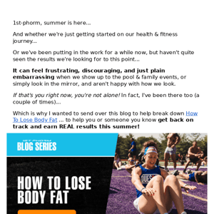 14 Ways To Lose Body Fat This Summer ☀️
