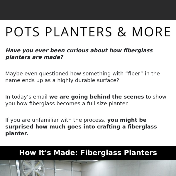 👀 How We Create Our Durable Fiberglass Planters