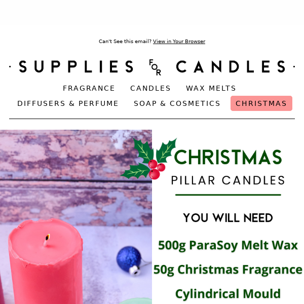 Let's Make: Christmas Pillar Candles! 🎄🕯️