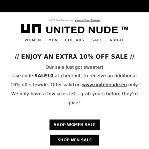 EXTRA 10% OFF SALE