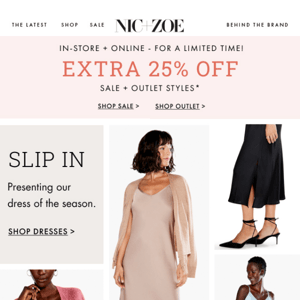 Save 25% extra at NZ Outlet and on already reduced styles