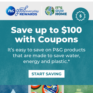 $100 worth of coupons inside!