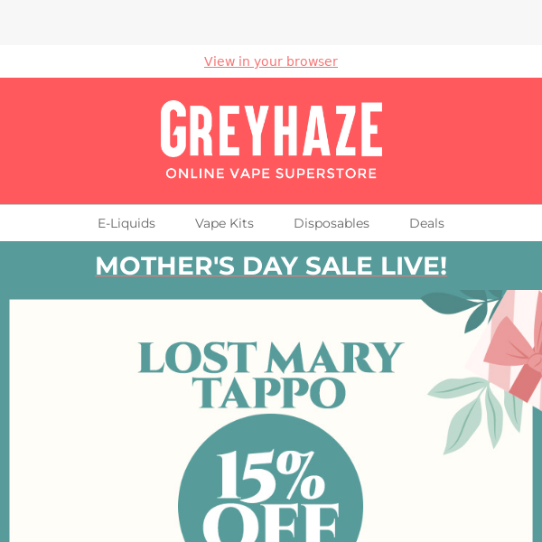 15% OFF LOST MARY TAPPO PREFILLED! 💞