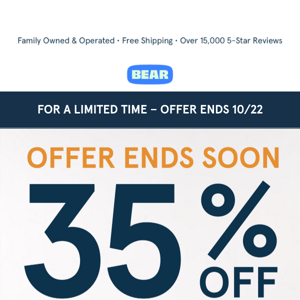 35% Off Sitewide! Save on Better Sleep 😴