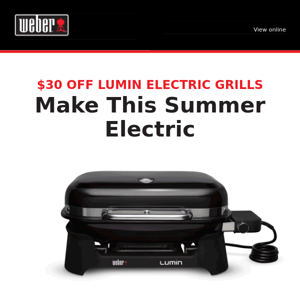 $30 Off The New Lumin Electric Grill!