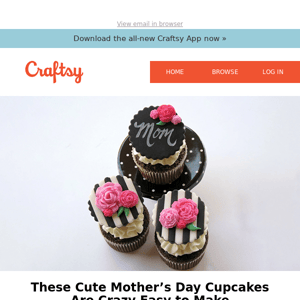 These Cute Mother’s Day Cupcakes Are Crazy Easy to Make