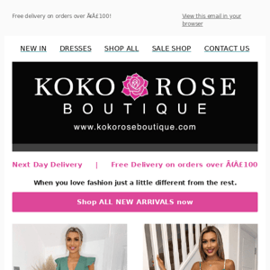 It's all about the New Arrivals at Koko Rose online...have a look😍