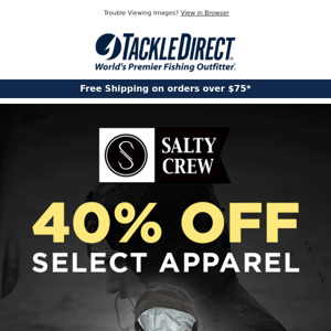 Get 40% Off Select Salty Crew!