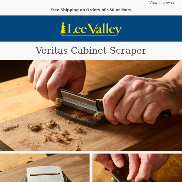 Veritas Cabinet Scraper – A Versatile Tool to Smooth Surfaces