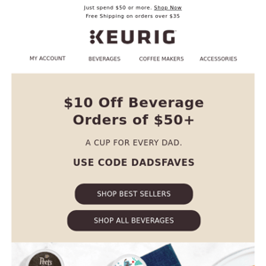 Get $10 off your beverage purchase