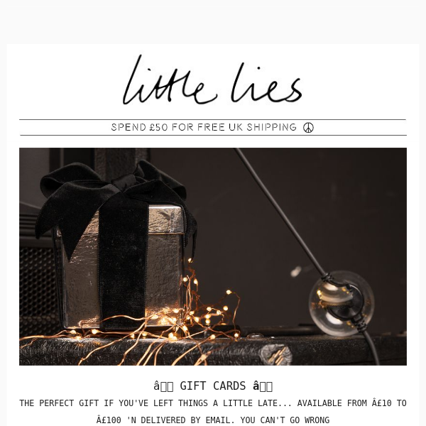 Give the gift of choice with a Little Lies gift card ✨