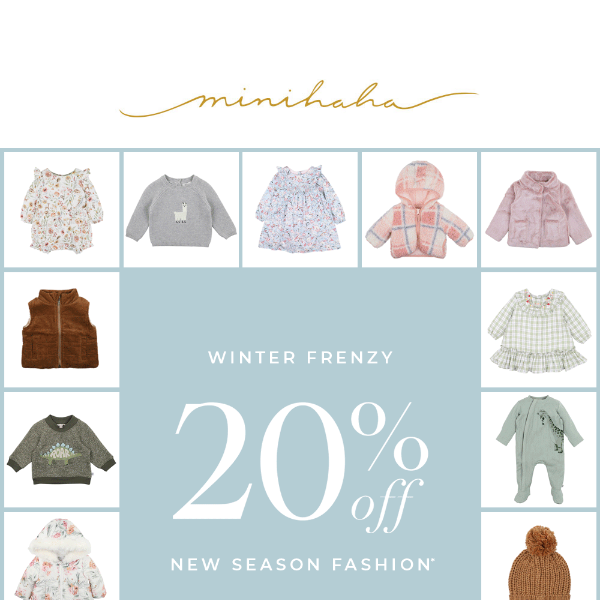 20% off Winter Frenzy starts NOW! ❄️