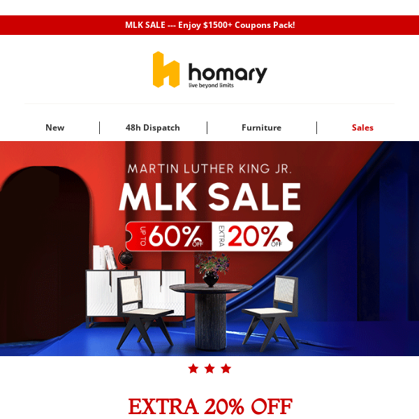 Honor MLK Day with 20% Off on Select Finds! 🌟