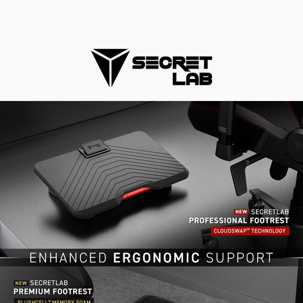 Introducing Secretlab footrests: Step up your ergonomic support