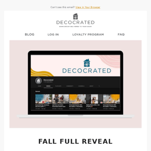 Hey Decocrated.com, our Fall Full Reveal is HERE! 😍