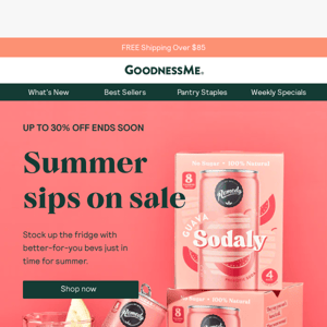 Up to 30% off Summer Sips!