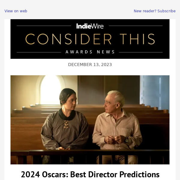 2024 Oscars Best Director Predictions IndieWire