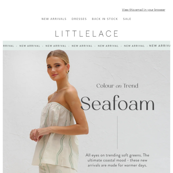 New Trend Alert 🐚✨ Soft Seafoam!