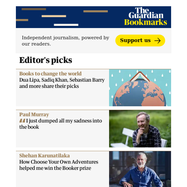 Bookmarks: the latest news, views and reviews from Guardian Books