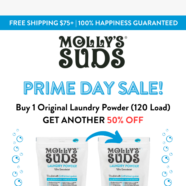 Molly's Suds Original Laundry Detergent Powder Natural Laundry Detergent 2  Pack