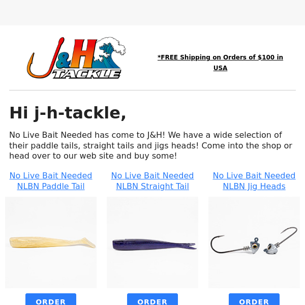 No Live Bait Needed NLBN comes to J&H! - J&H Tackle