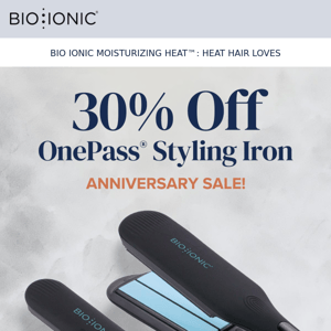 30% off our best-selling iron! 🔌