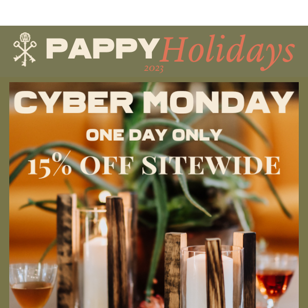 CYBER MONDAY - 15% off Sitewide!