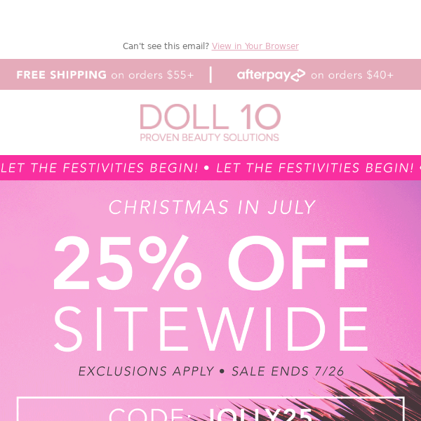 🌴🎁CHRISTMAS IN JULY 25% OFF STARTS NOW!